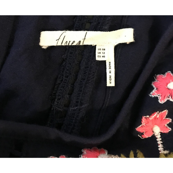 Anthropologie Floreat Luana Embroidered Tunic Blouse - Size 8 - Picture 6 of 13